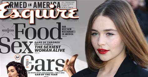 emilia clarke ass|Emilia Clarke poses NAKED on bed as she's named Sexiest.